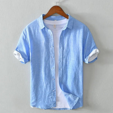 James - short-sleeve shirt featuring front buttons