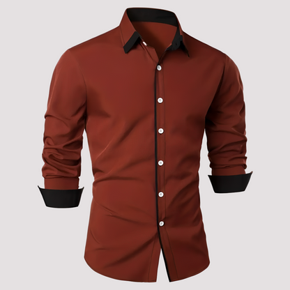 Samuel - Fashionable Long-Sleeve Men's Overshirt