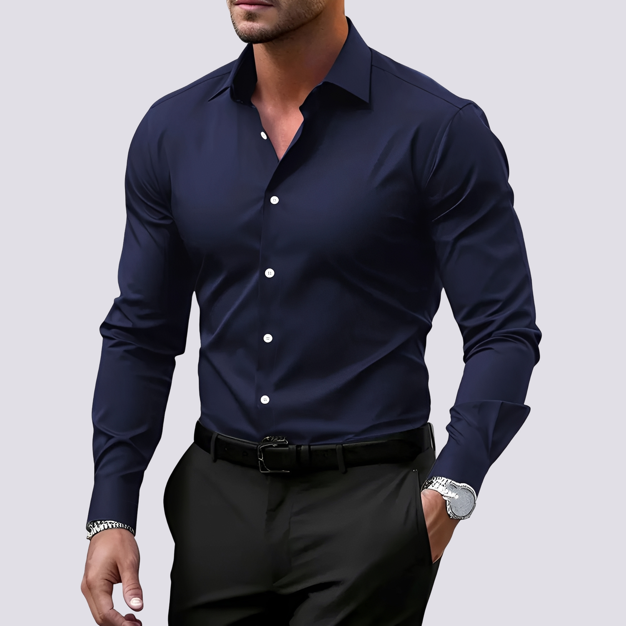 Jamin - Loose-Fit Long Sleeve Shirt