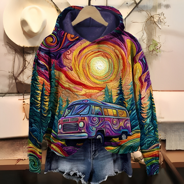 Séraphine - digital printed hoodie for women