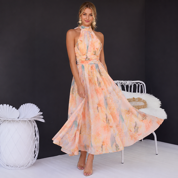 Jamie - Fashionable Halter Neck Maxi Dress for Women