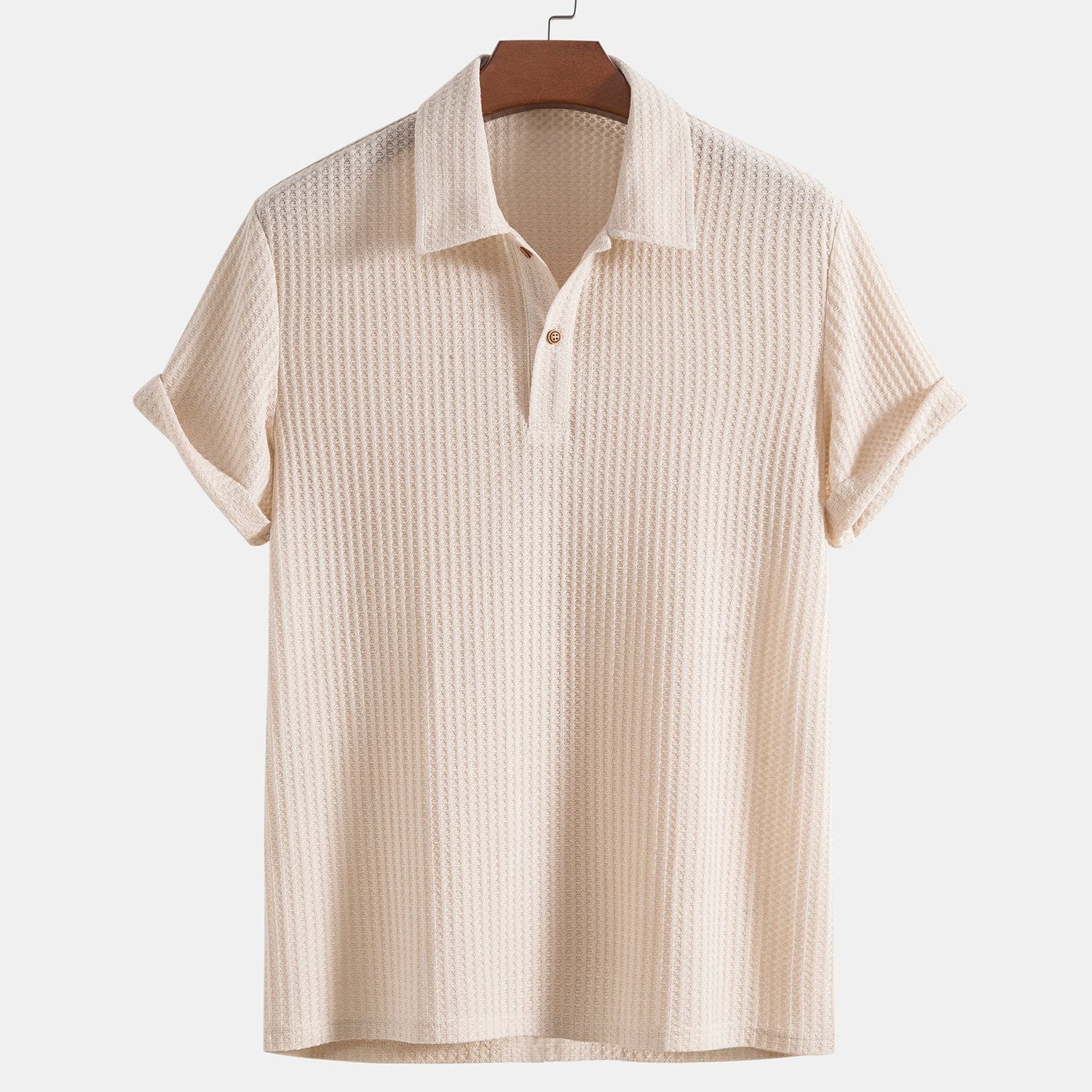 Aria - short-sleeved polo shirt with buttons