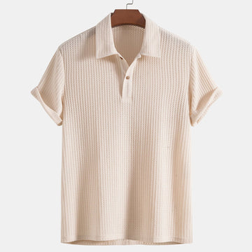 Aria - short-sleeved polo shirt with buttons