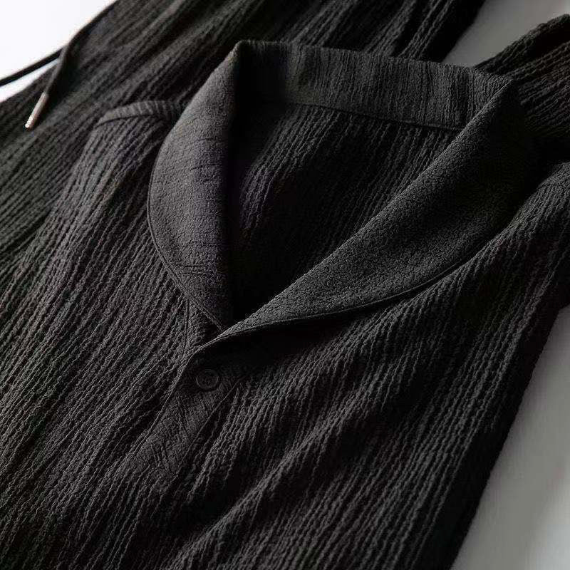 Luca - short-sleeve shirt and trousers with stretch waist