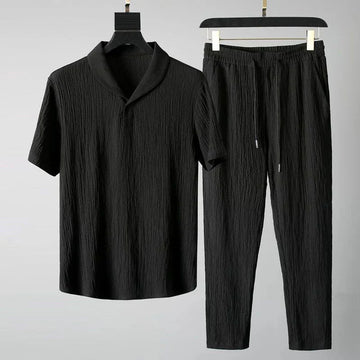 Luca - short-sleeve shirt and trousers with stretch waist