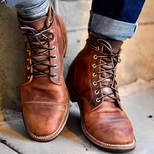 Hanzo - Traditional men's lace-up boots