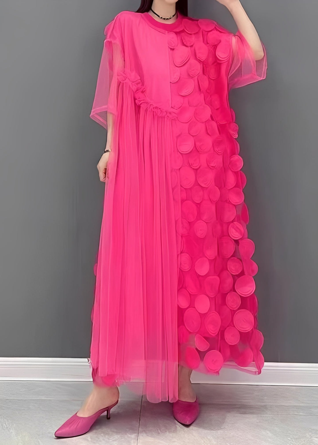 Hanna - Fashionable asymmetrical dress for women