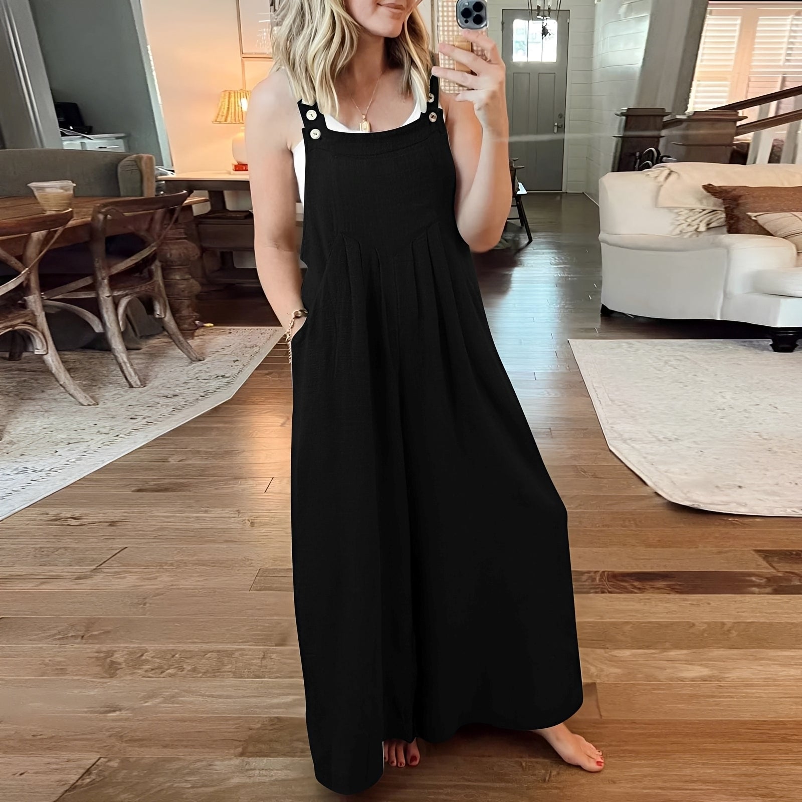 Chloe - Women's jumpsuit with wide legs, stylish and chic