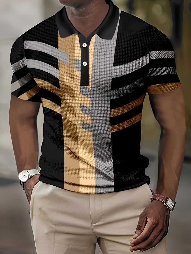 Ronny - Men's stylish button-up polo shirt