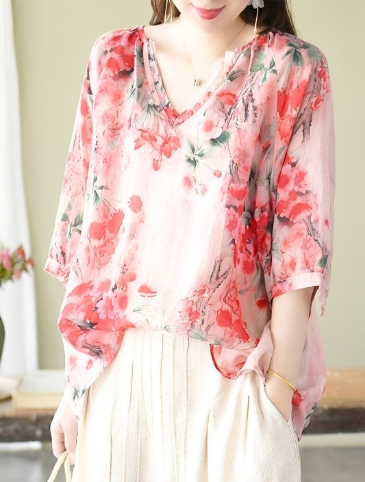 Nancy - Trendy, relaxed blouses with patterns for women