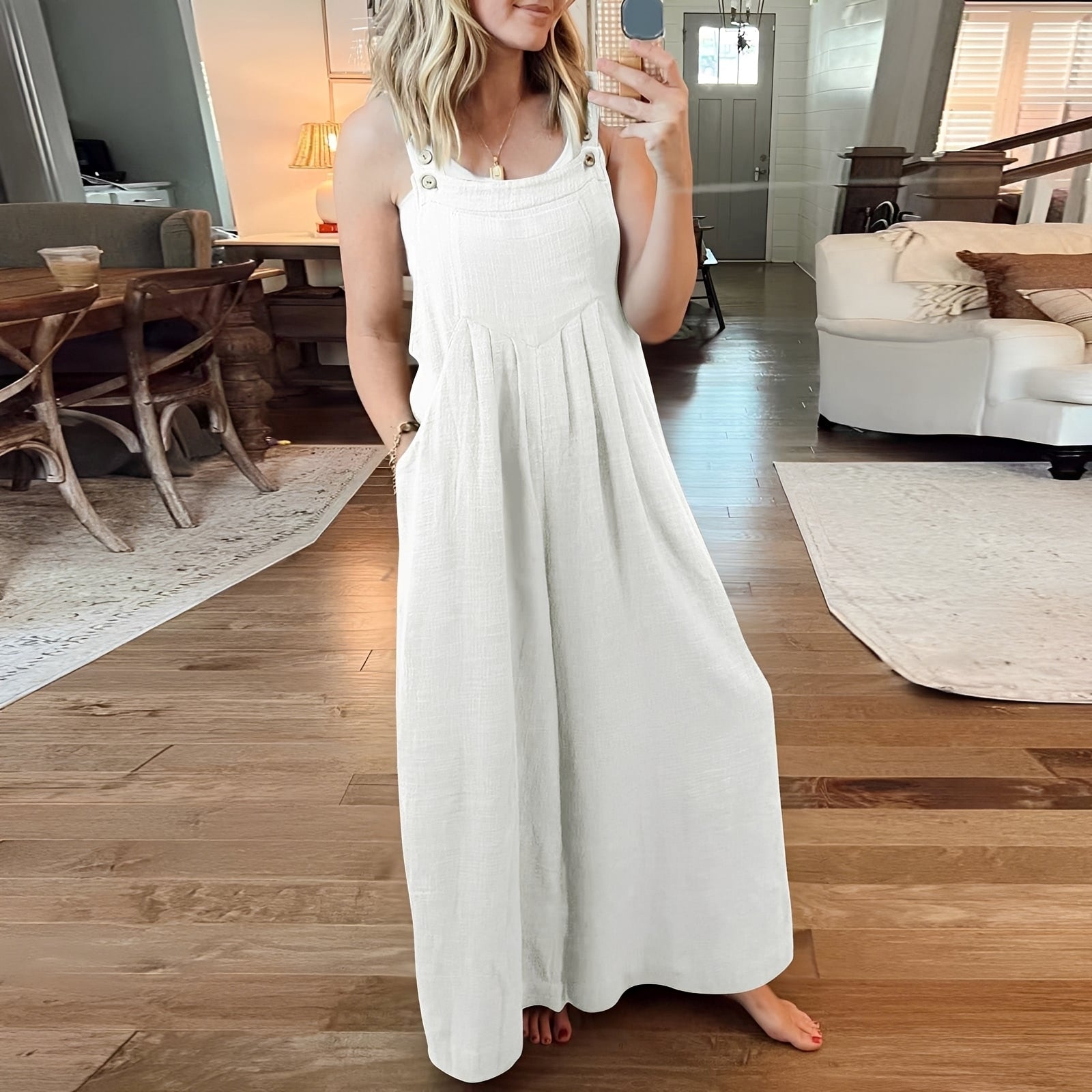Chloe - Women's jumpsuit with wide legs, stylish and chic