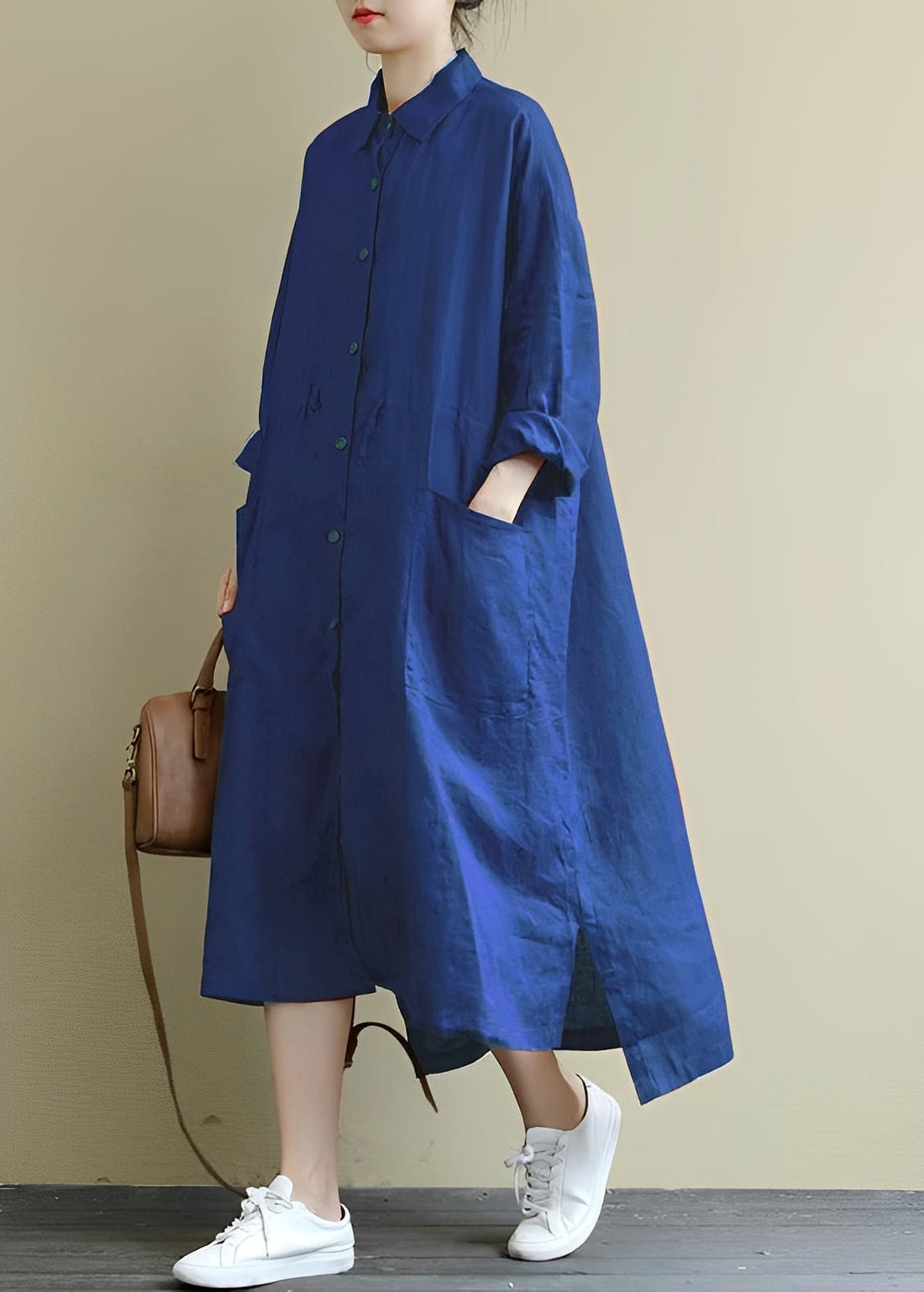 Monica - Women's Casual Swing Shirt Dress
