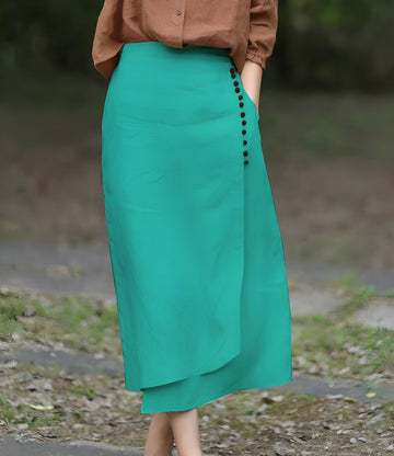 Manda - Chic asymmetrical A-line skirt for women