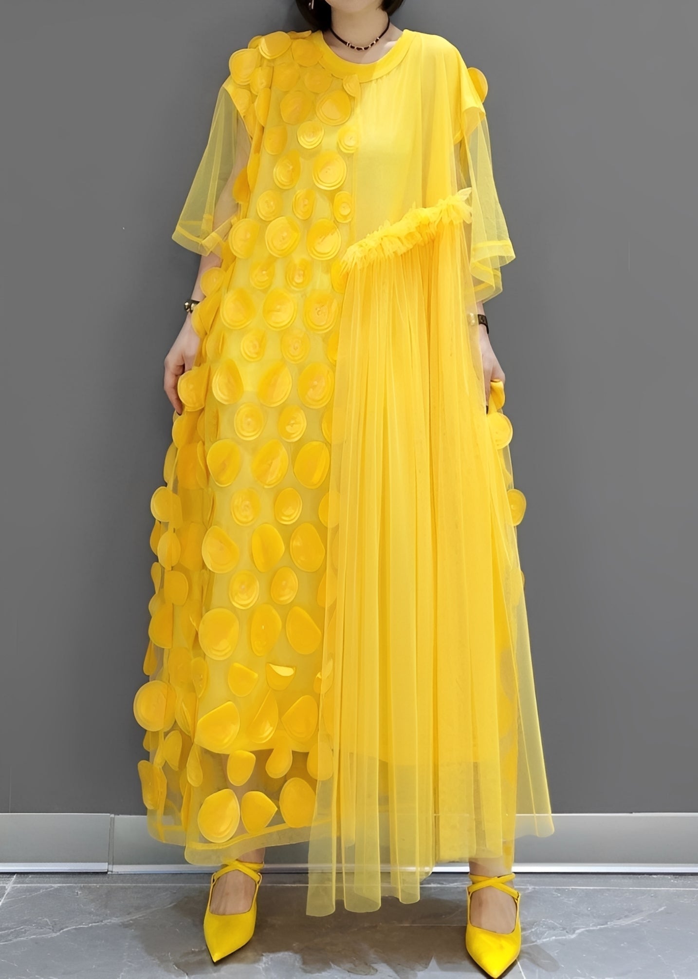 Hanna - Fashionable asymmetrical dress for women
