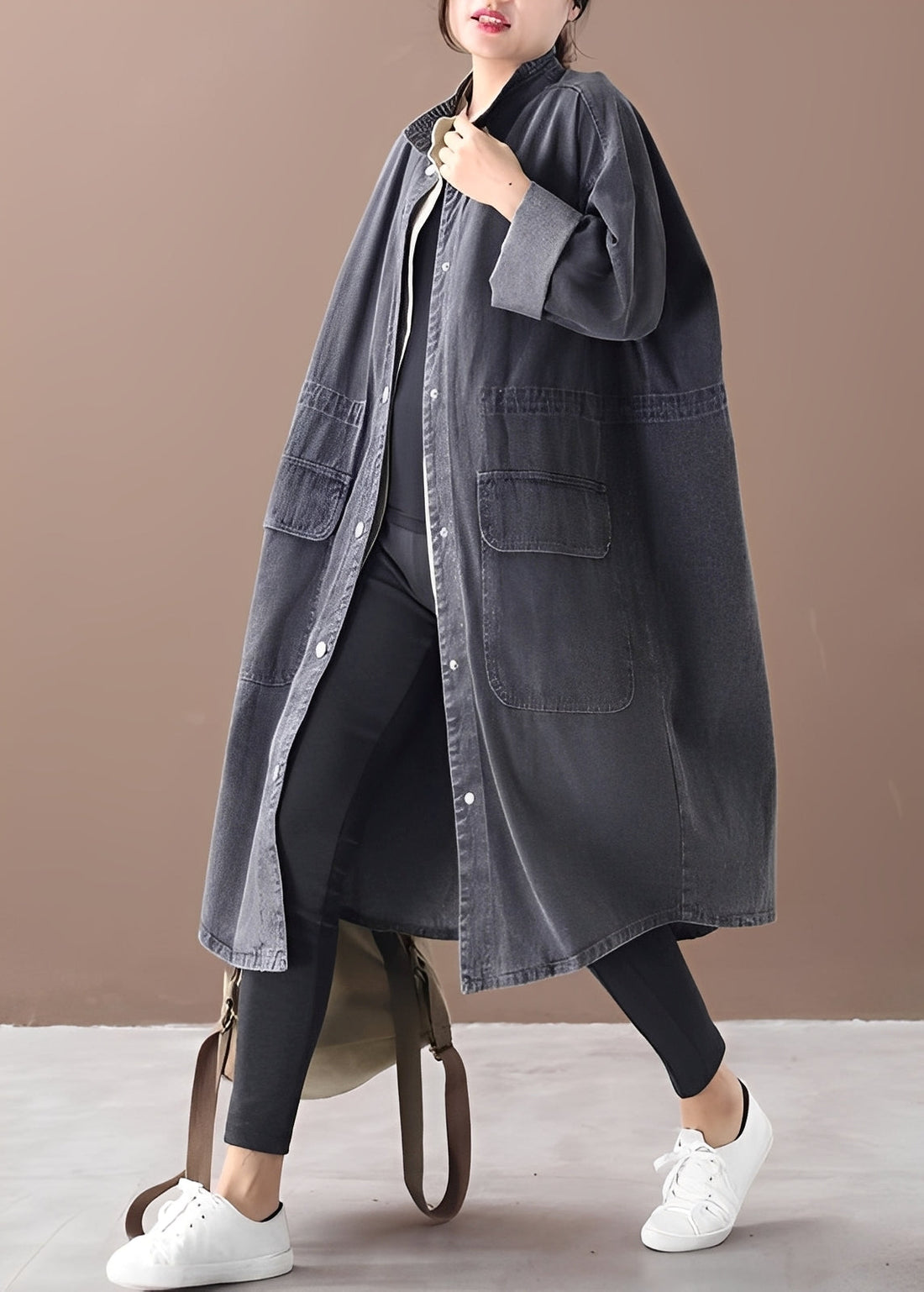 Rachel - Trendy denim shirt dress for women