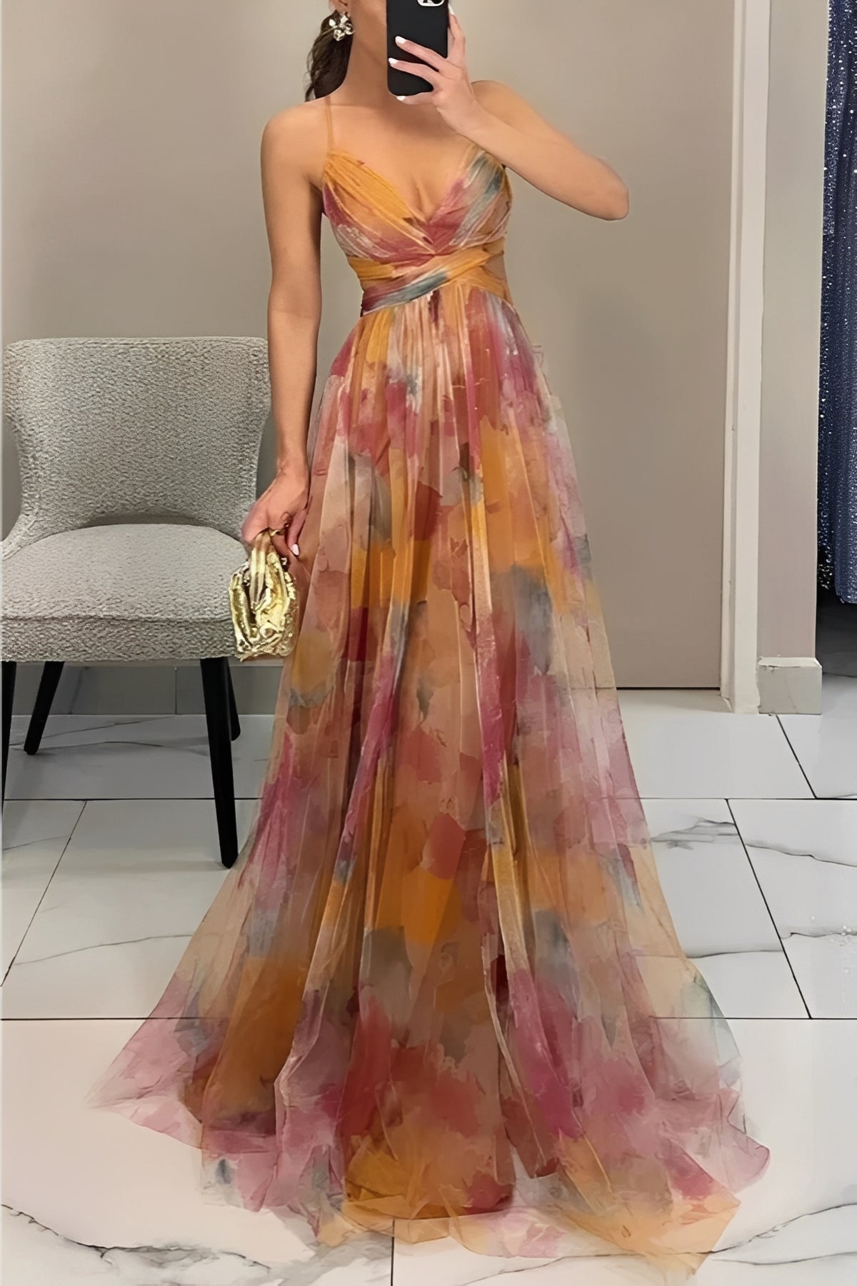 Davina - Chic A-Line Long Dress