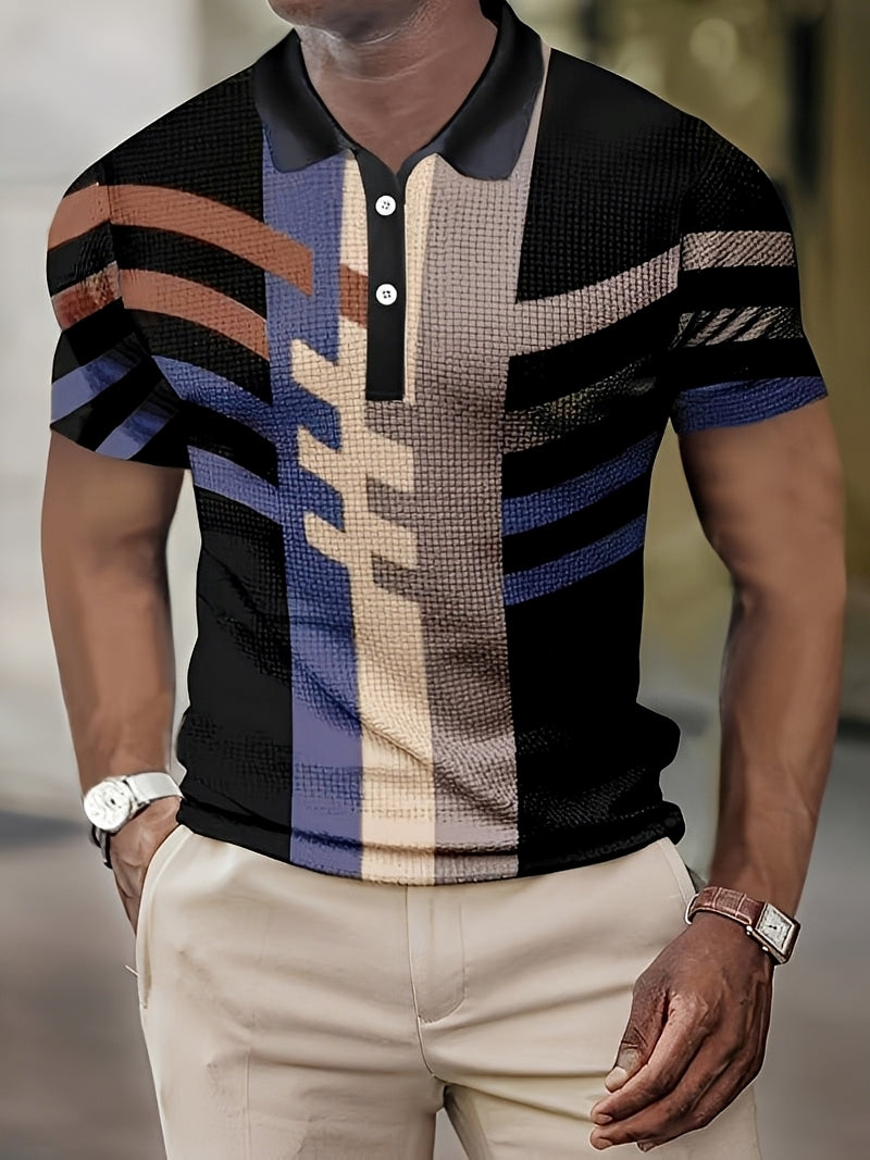 Ronny - Men's stylish button-up polo shirt