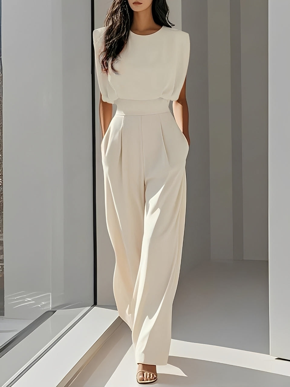 Bernice - Casual Sleeveless Jumpsuit
