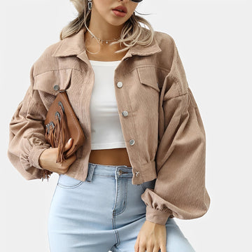 Lilian - Stylish Short Coat with Textured Look