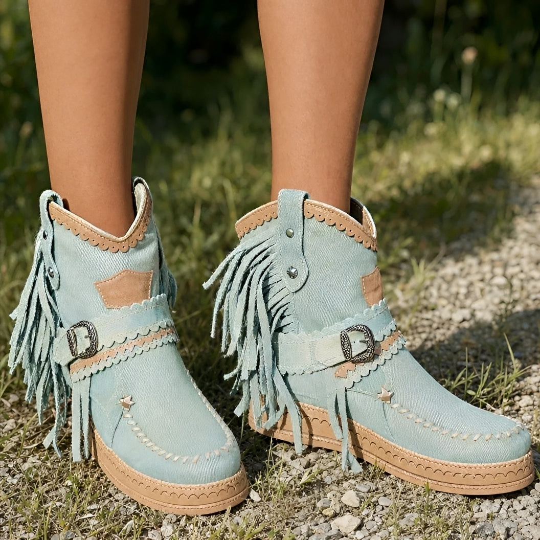 Brianna - Trendy Boho Ankle Boots