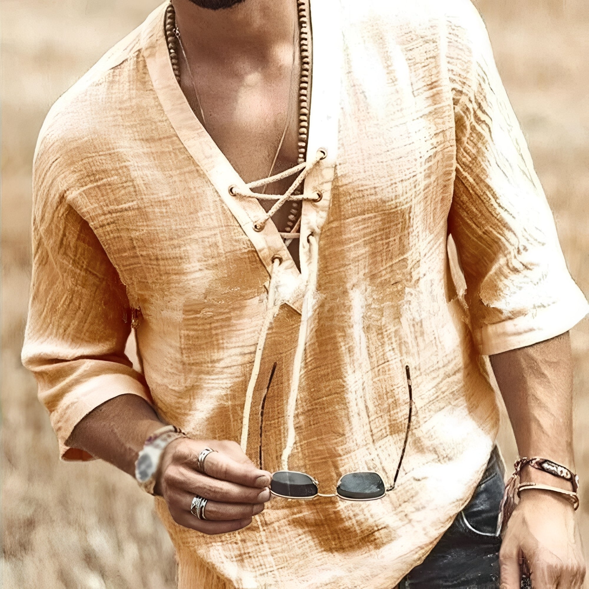 Thomas - Men's casual, loose-fitting shirt