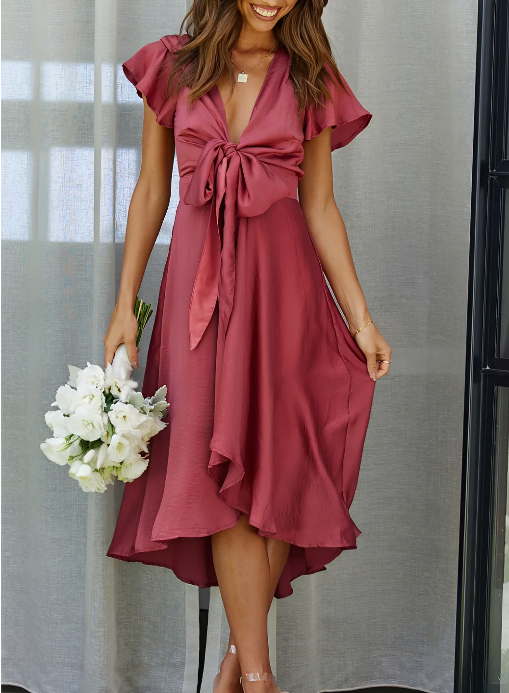 Ellia - Stylish Asymmetrical Women's Dress