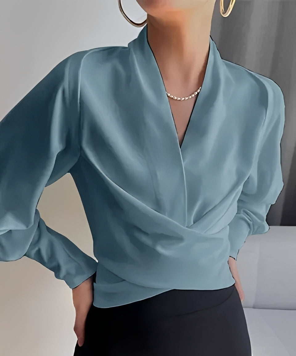 Isabel - Fashionable V-neck Top