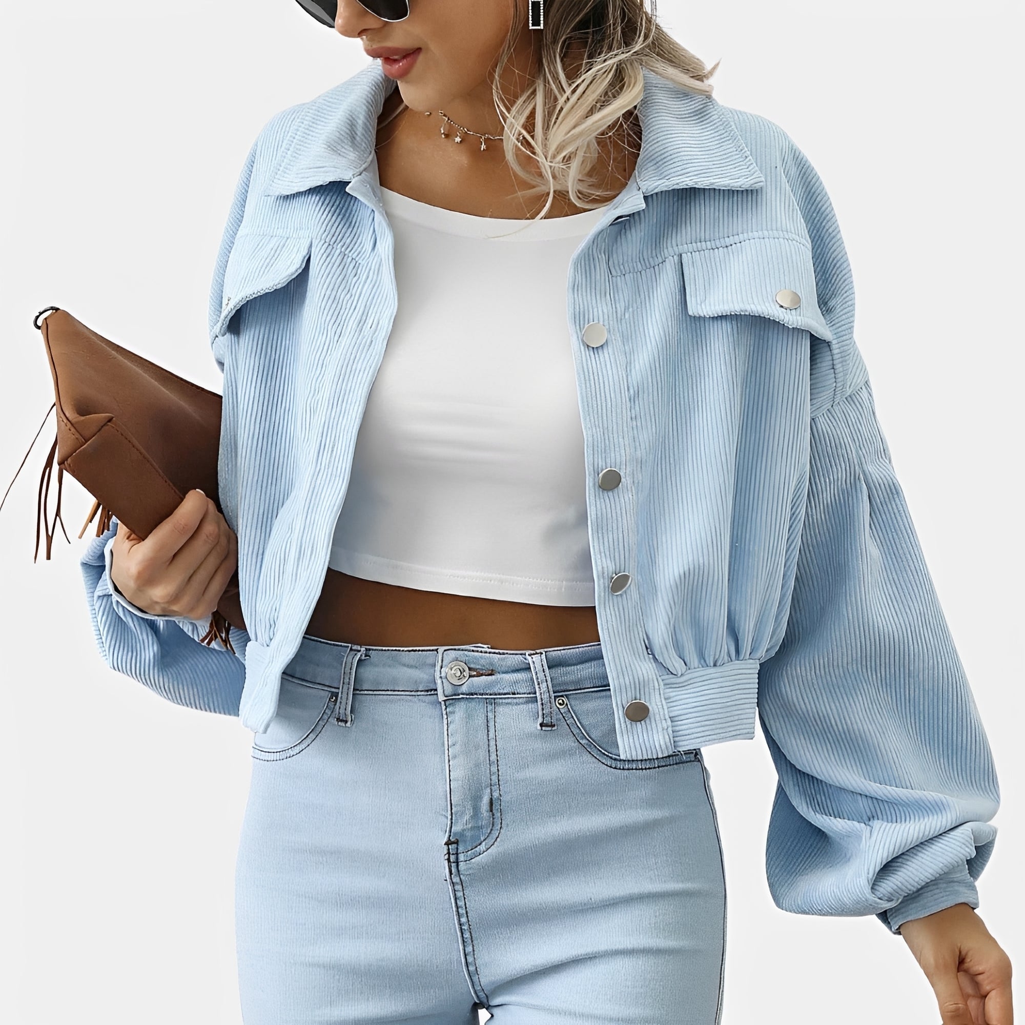 Lilian - Stylish Short Coat with Textured Look