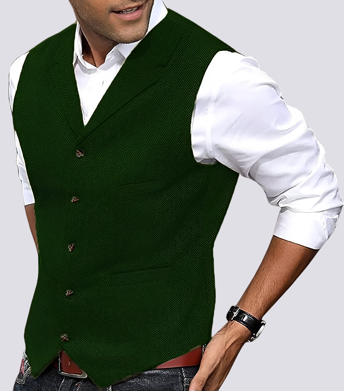 Renzo - Casual Slim Fit Vest for Men