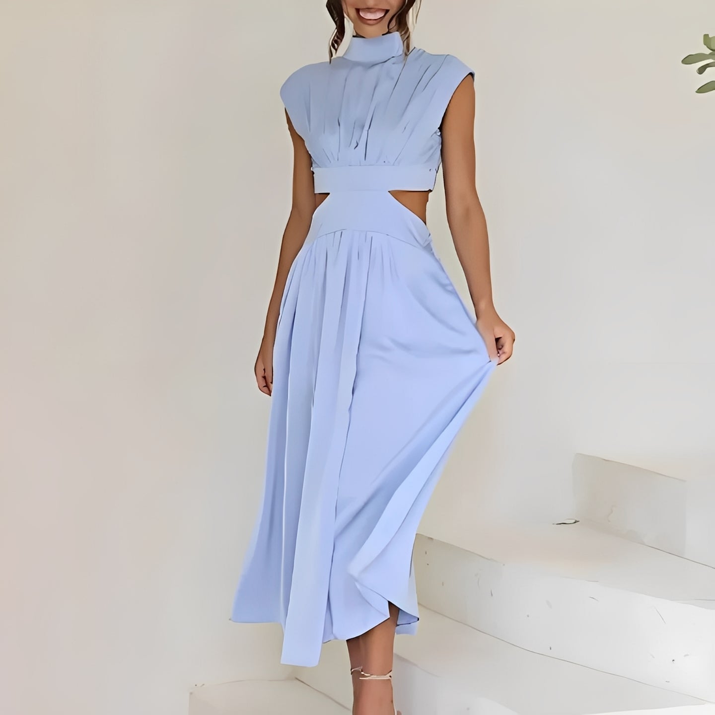 Isabella - Stylish Sleeveless Dress