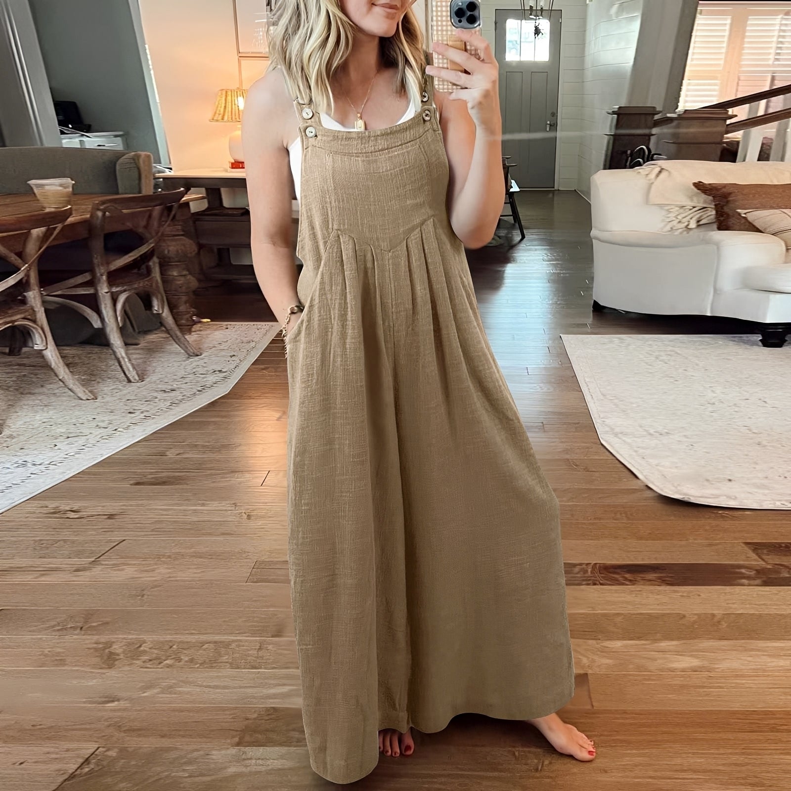 Chloe - Women's jumpsuit with wide legs, stylish and chic