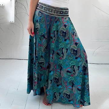Jasmin - Ethnic Pattern Wide Leg Pants for Women