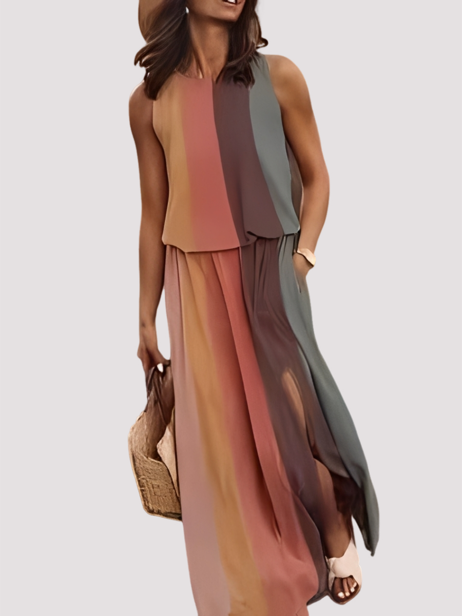Halle - Chic, sleeveless women’s maxi dress