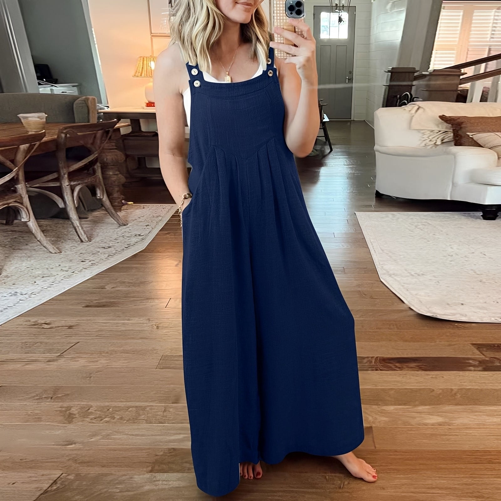 Chloe - Women's jumpsuit with wide legs, stylish and chic