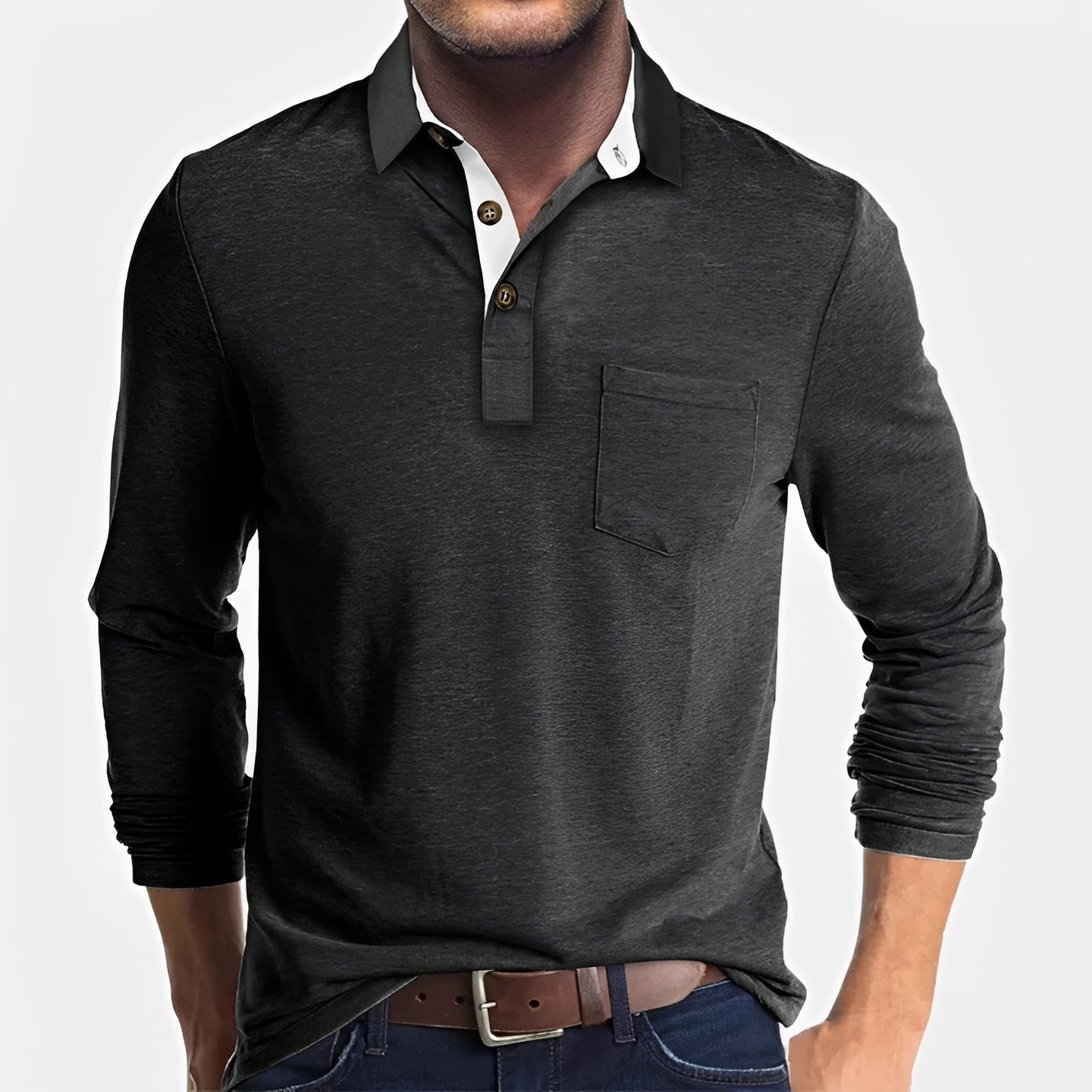 Hardy - Relaxed Long Sleeve Polo Shirt