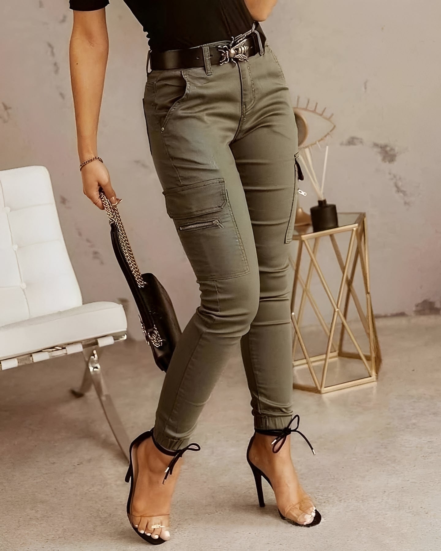 Jermaine - Trendy Slim Cargo Pants