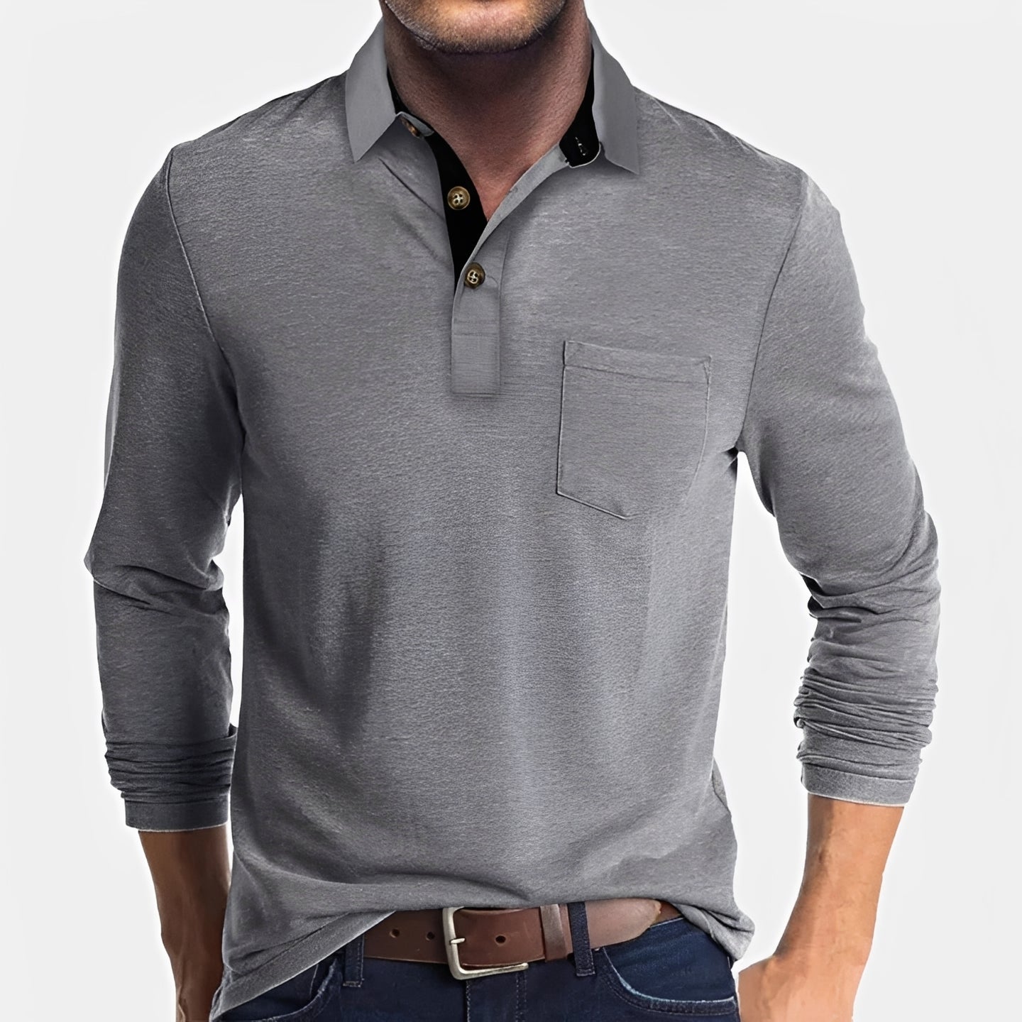 Hardy - Relaxed Long Sleeve Polo Shirt
