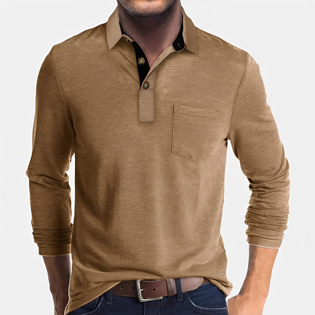 Hardy - Relaxed Long Sleeve Polo Shirt