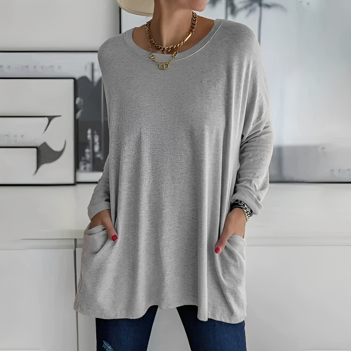 Chantelle - Long-Sleeved Shirt with Pockets