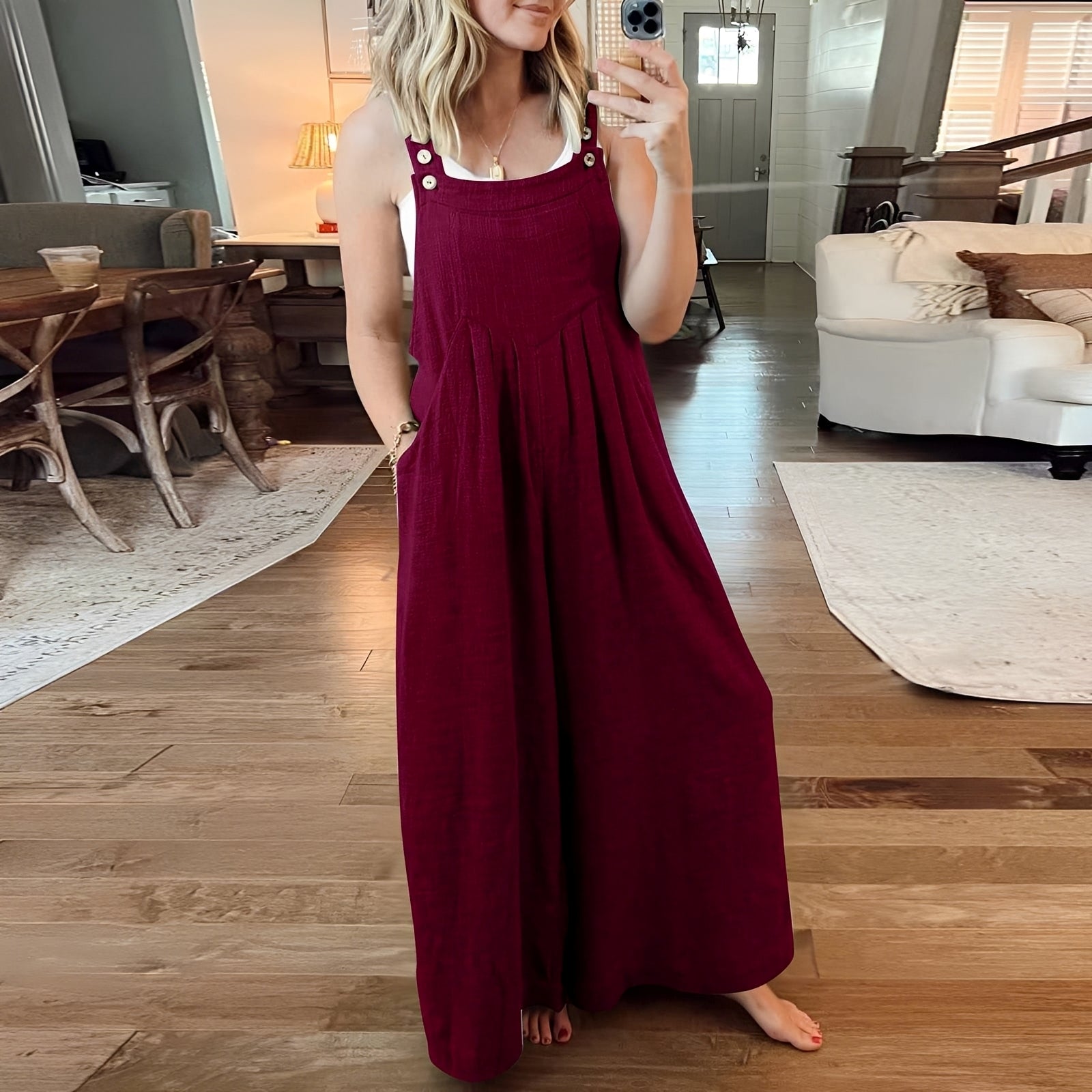 Chloe - Women's jumpsuit with wide legs, stylish and chic