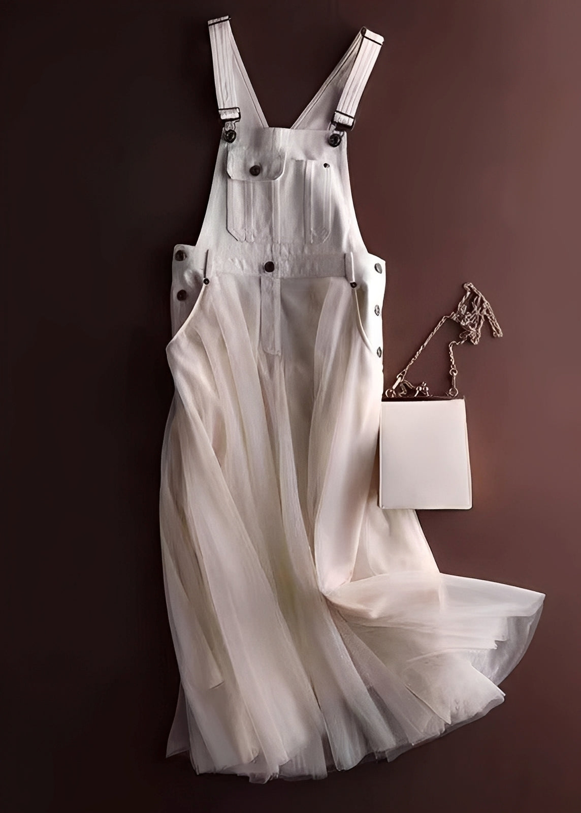 Chrissy - Fashionable patchwork tulle dress for women