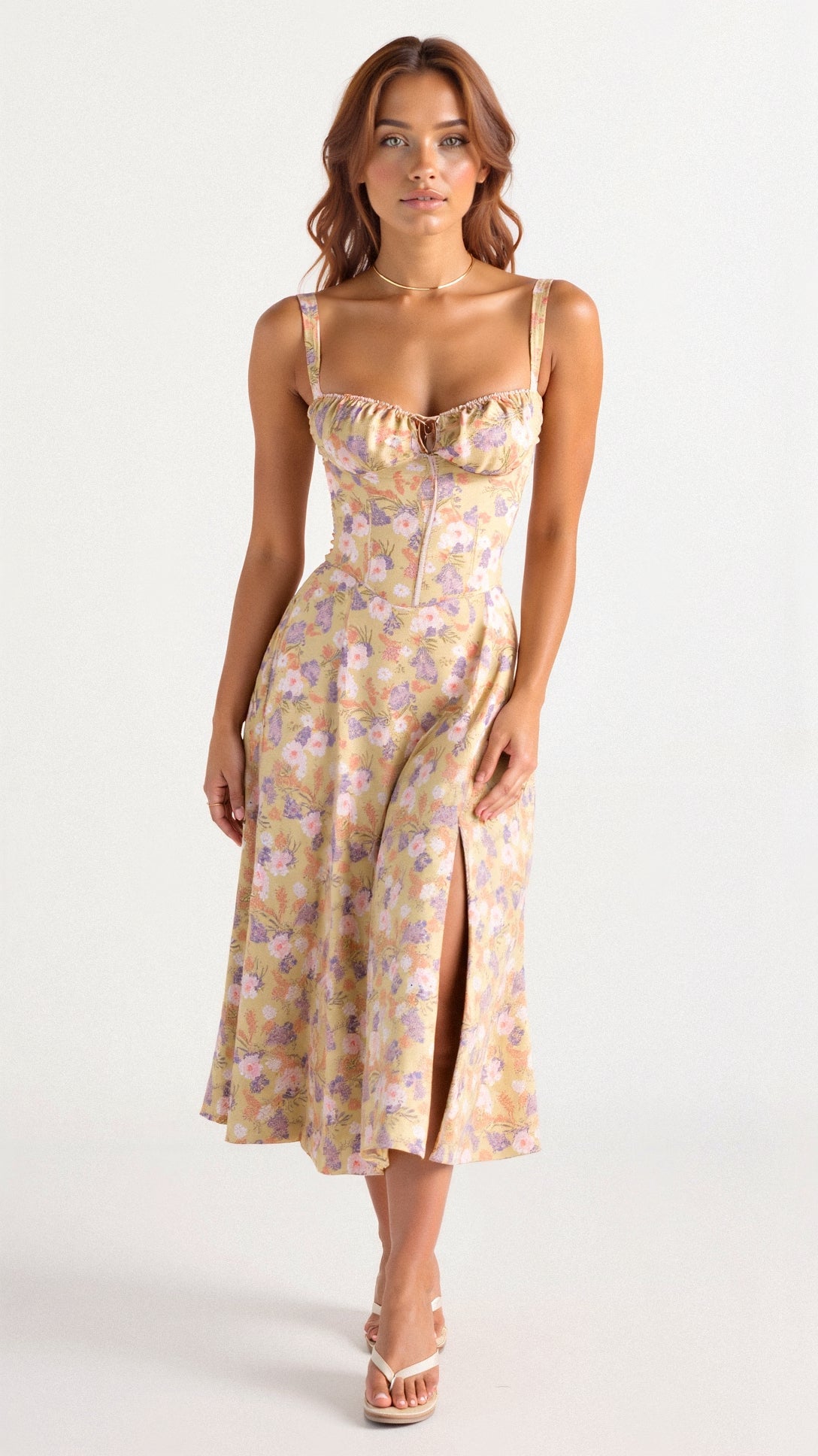 Liana – Corset Midi Dress