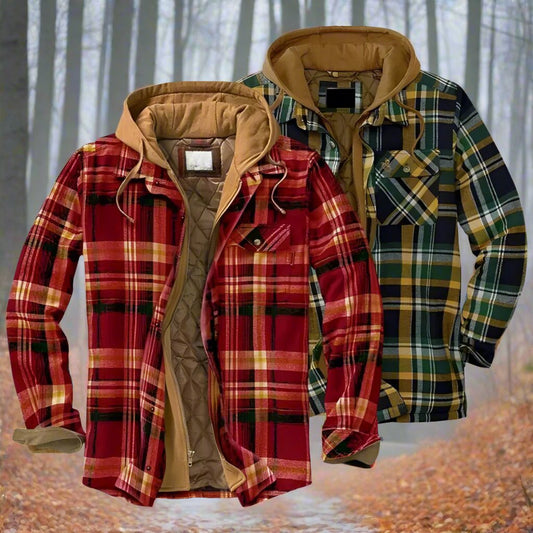 Ormond – Checkered winter coat with a hood