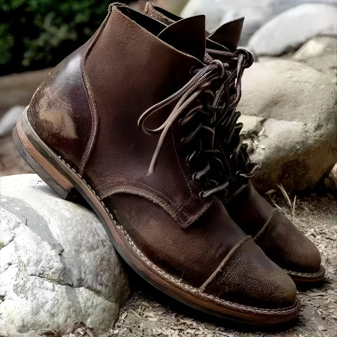 Hanzo - Traditional men's lace-up boots
