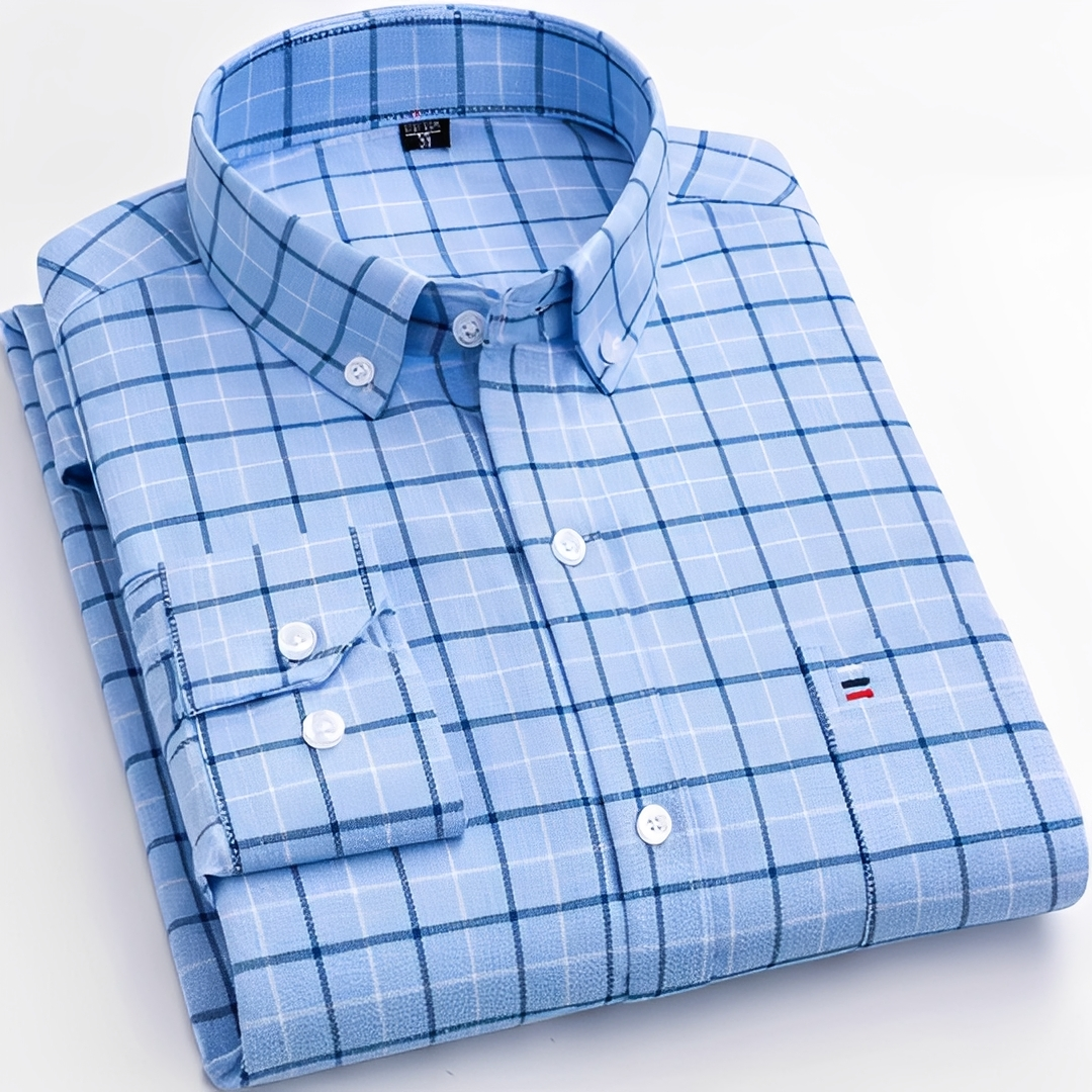 Glenn - Stylish men's plaid shirt